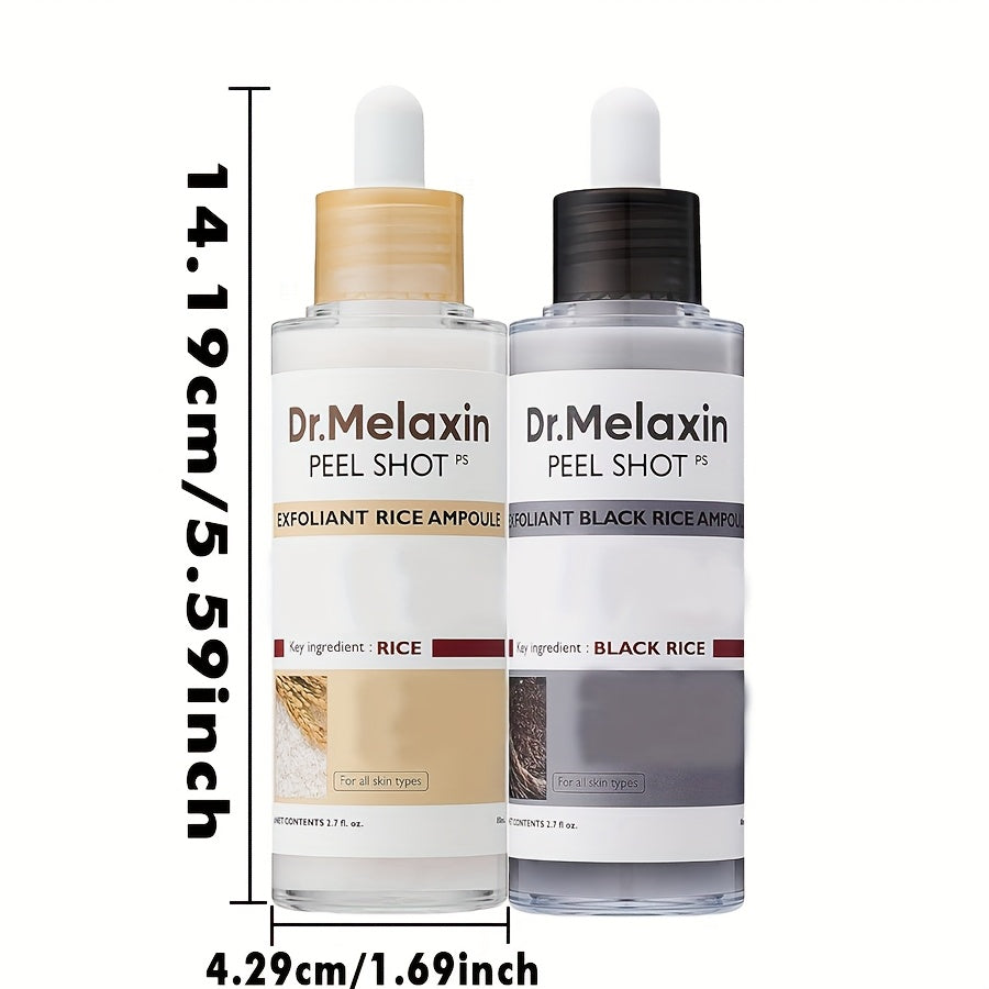 Dr.Melaxin PEEL SHOT-GLOW EXFOLIANT RICE AMPOULE (WHITE RICE/BLACK RICE)