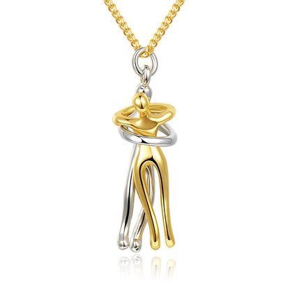 Couple Love Hug Unisex Necklace