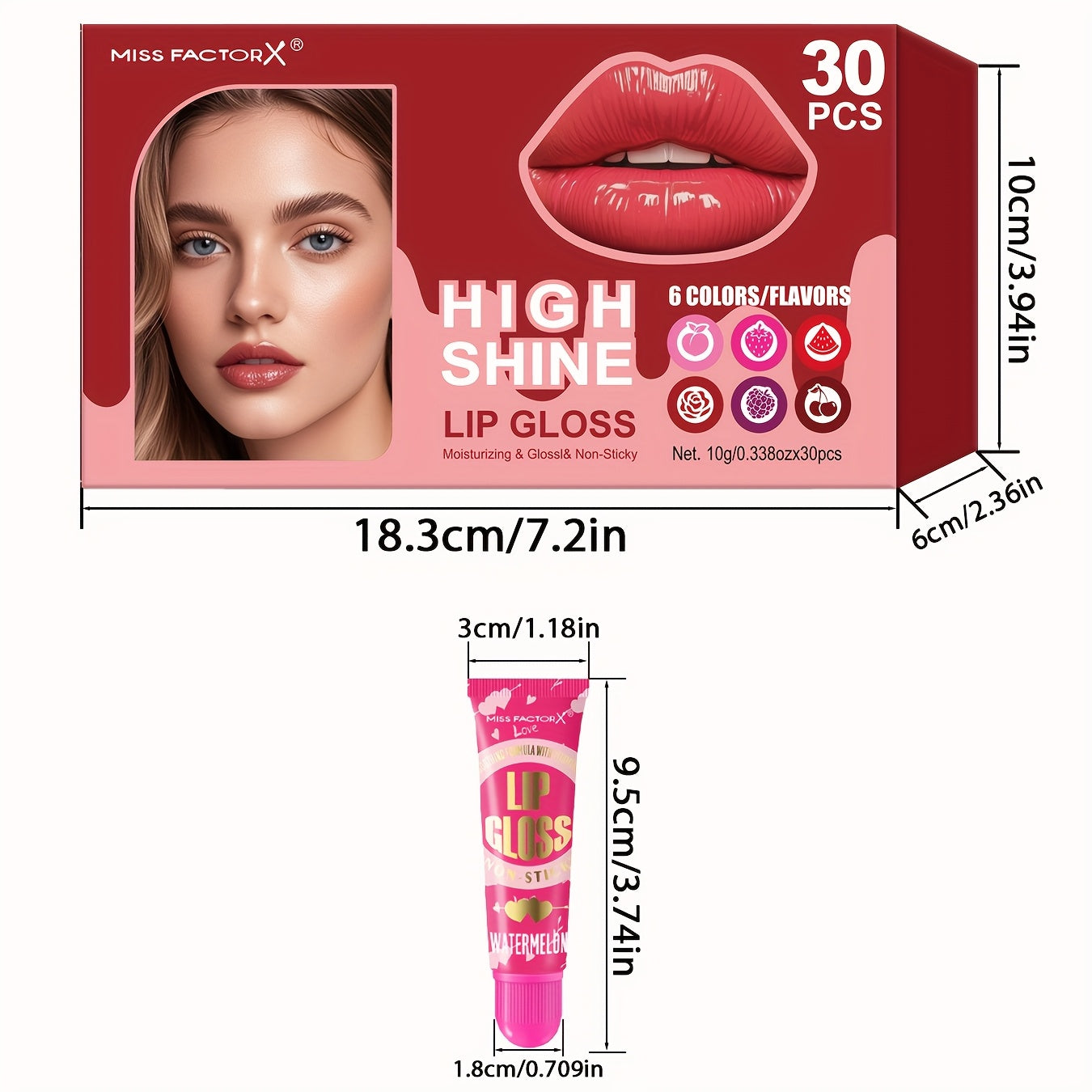 30pcs Lip Gels Deluxe Gift Set