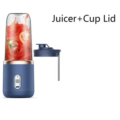 Portable USB Blender Cup | Wireless Juicer | 25000 RPM | 6 Blade