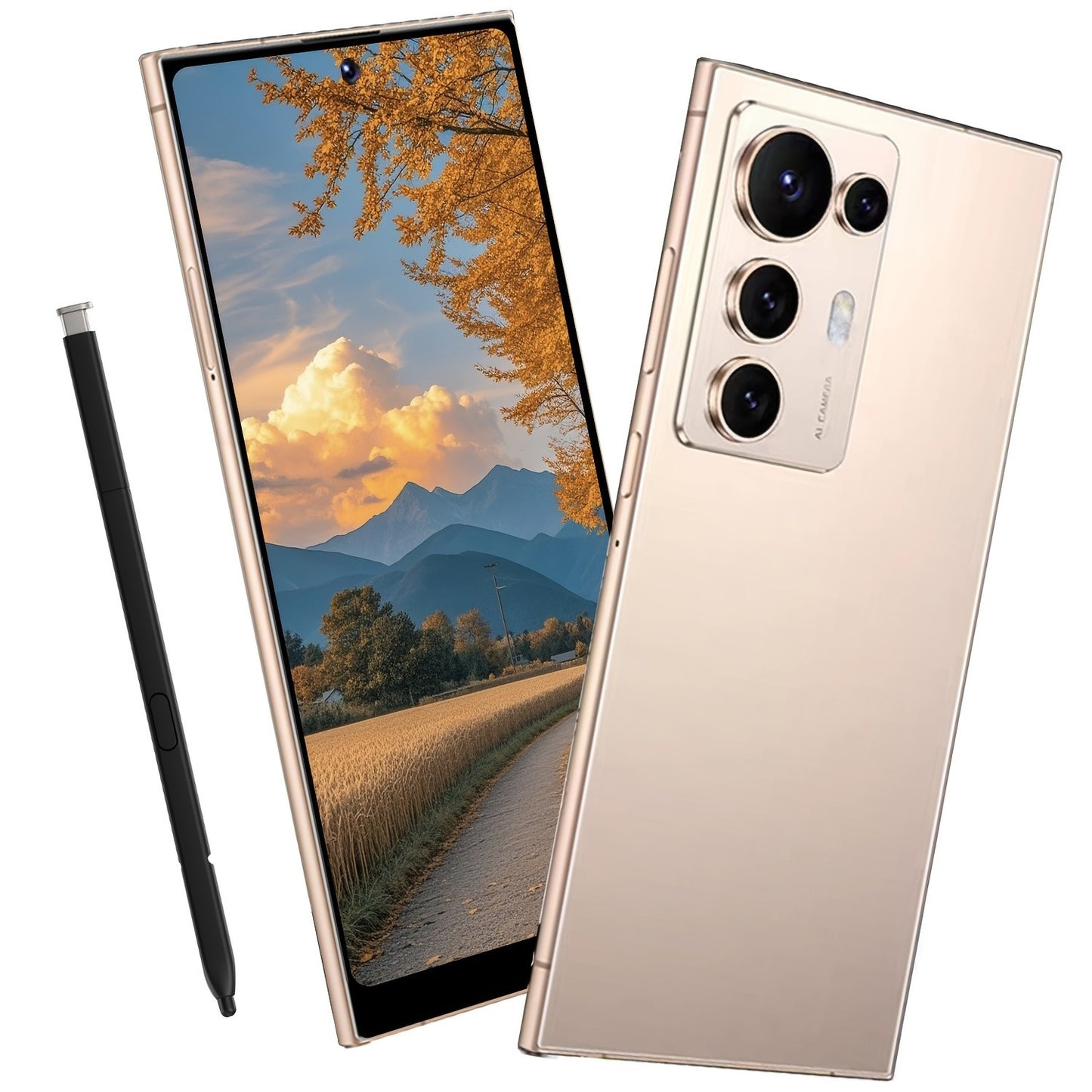 S25 Ultra 2025 Android 14 smartphone with Smart Unlocking w/protective case