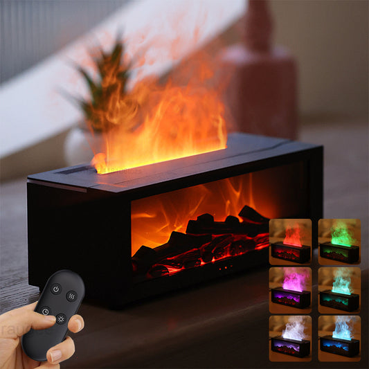 New 3D Flame Fireplace Aromatherapy Machine