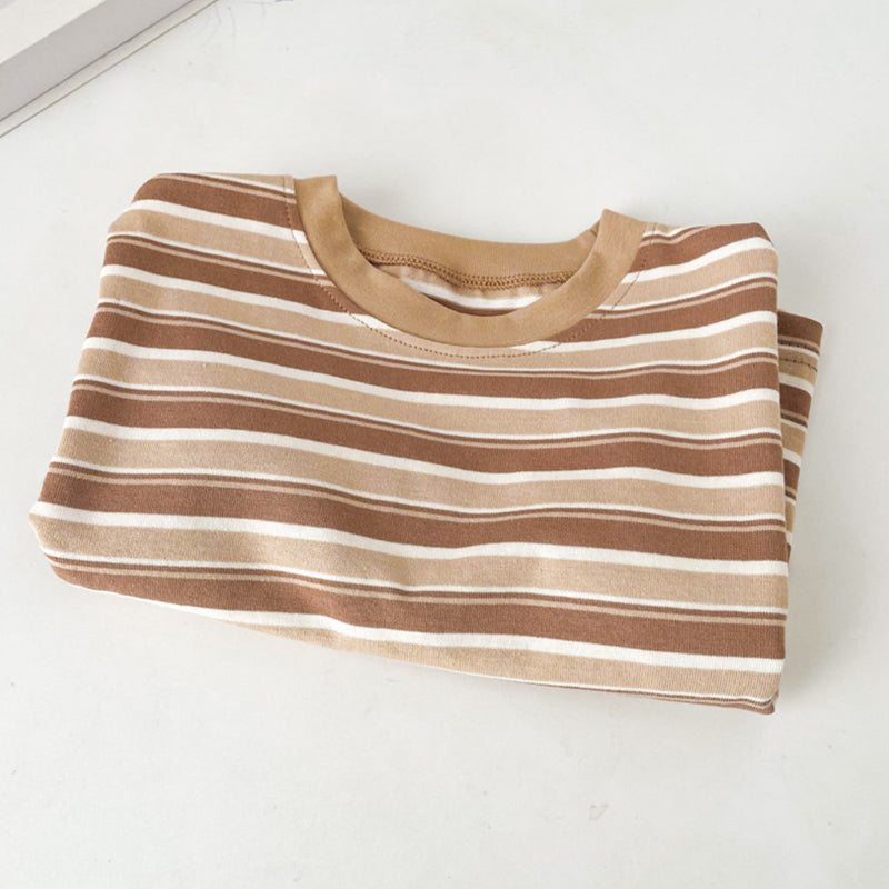 Children's Vintage Charlie Pom Pom Stripe  T-shirt