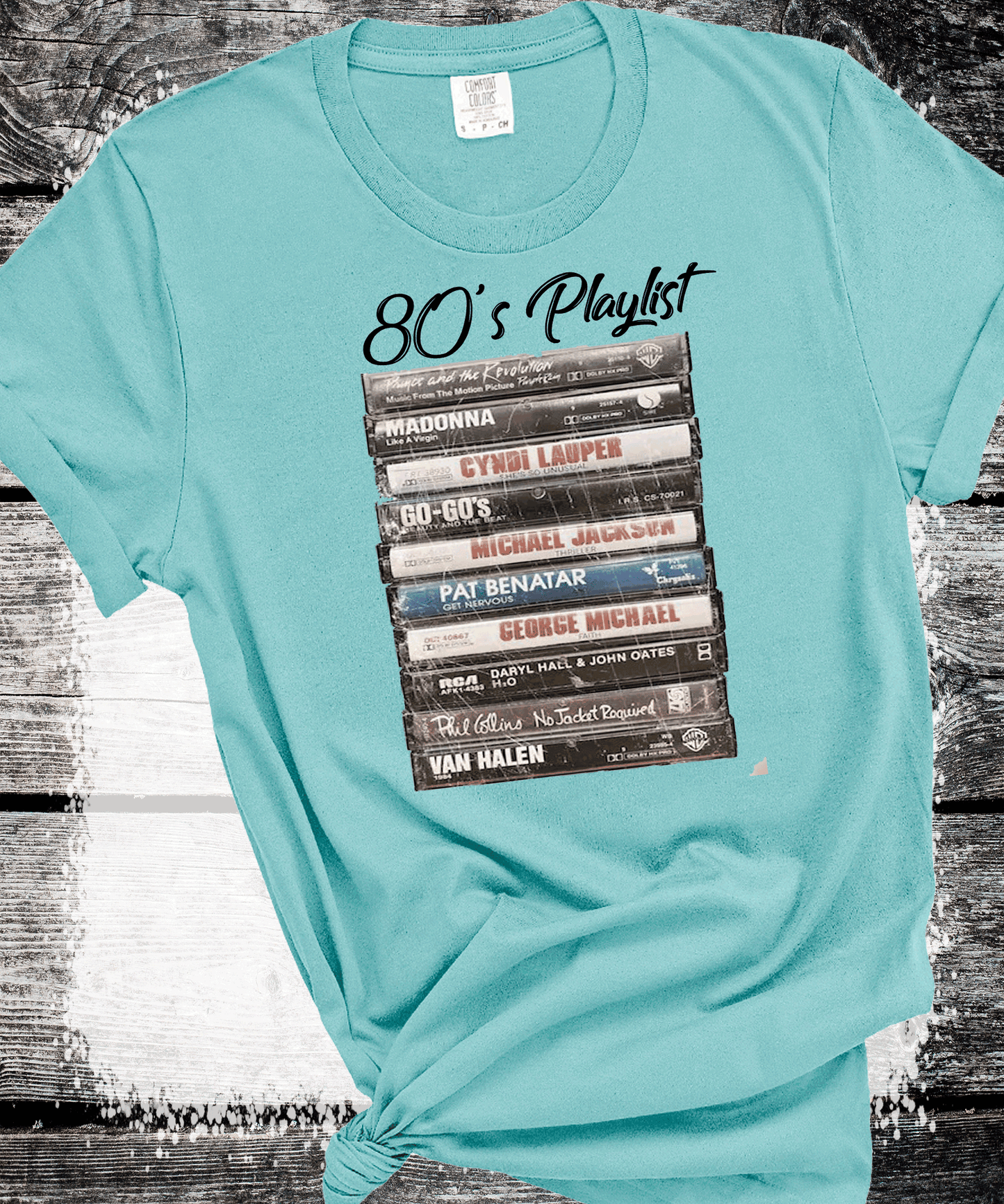 Retro 80s 90s Music Unisex Music Mix Tape Cassette Player Shirts