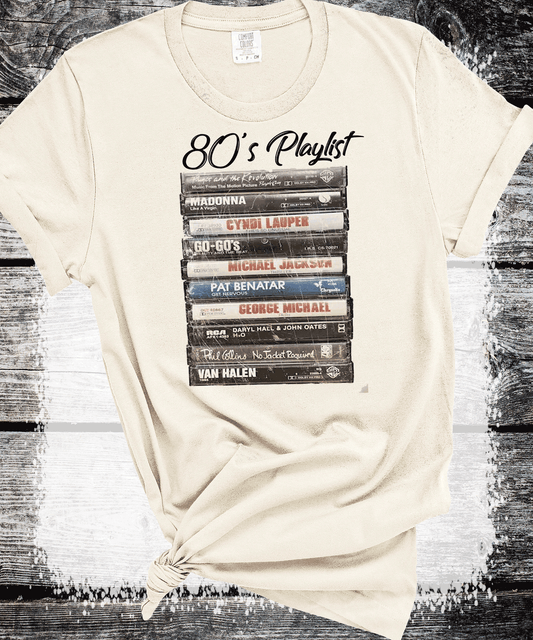 Retro 80s 90s Music Unisex Music Mix Tape Cassette Player Shirts