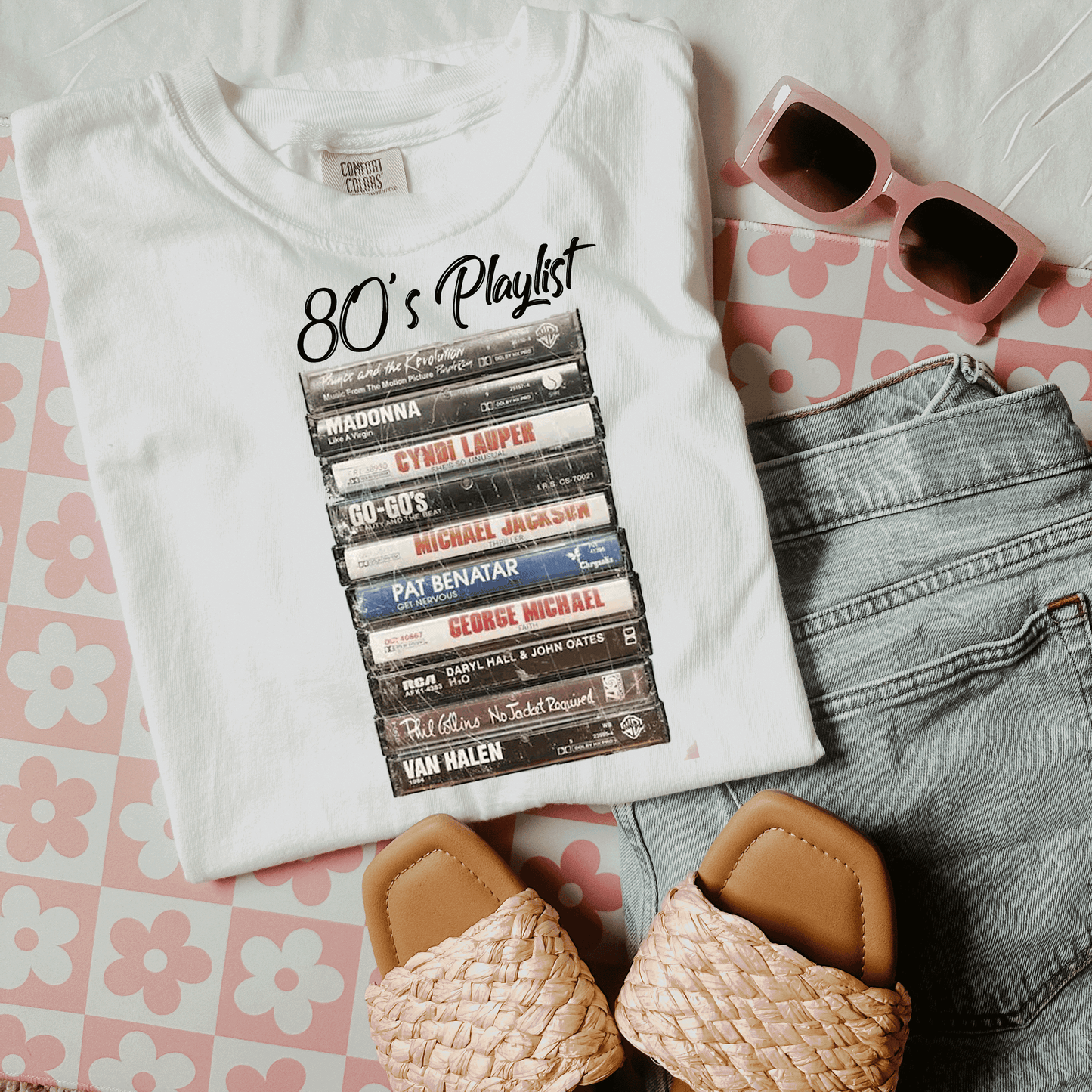 Retro 80s 90s Music Unisex Music Mix Tape Cassette Player Shirts