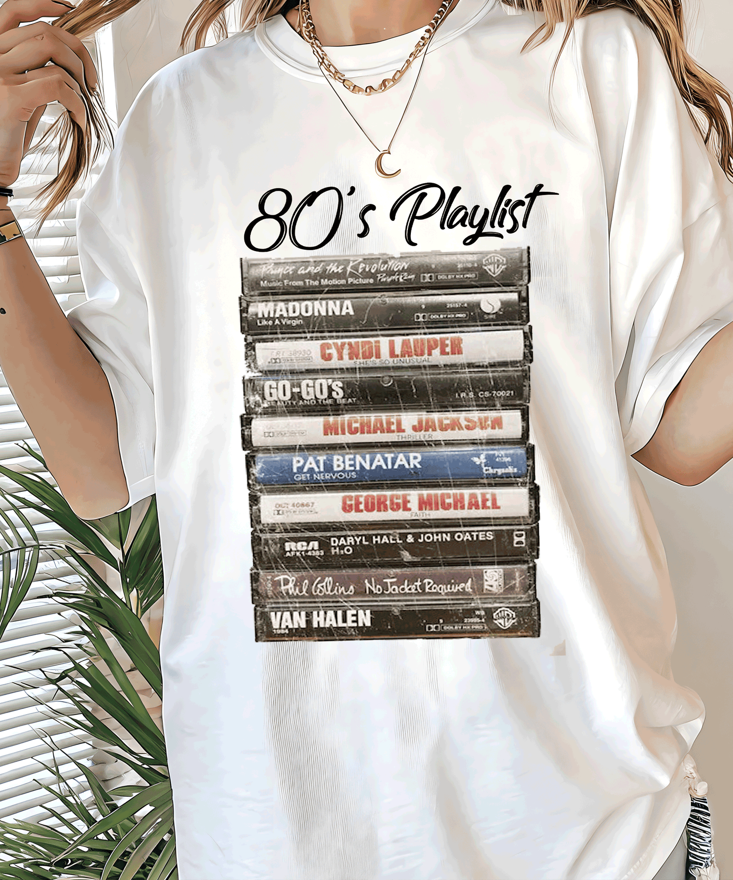 Retro 80s 90s Music Unisex Music Mix Tape Cassette Player Shirts