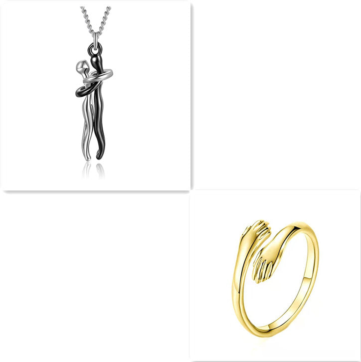 Couple Love Hug Unisex Necklace