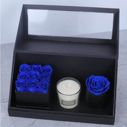 Eternal Rose and Aromatherapy Candle Valentine's Day Set