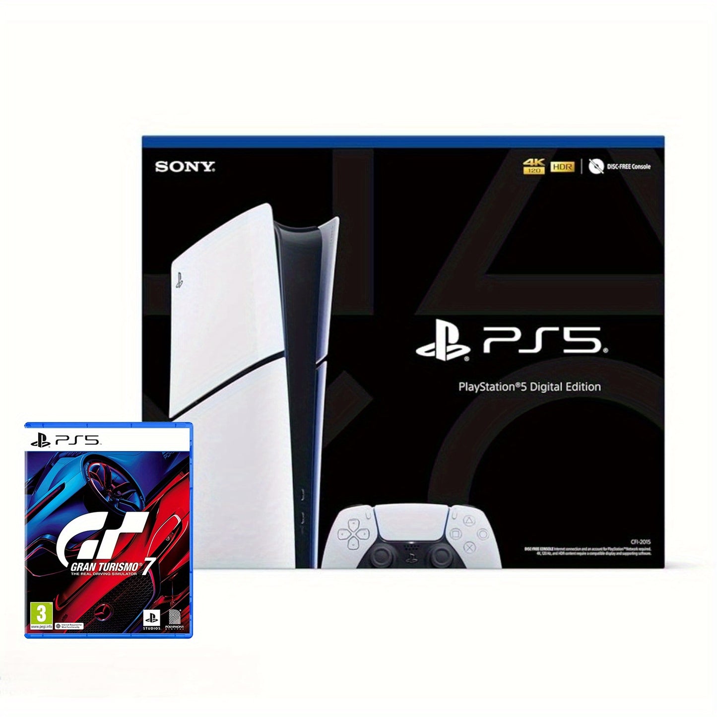 Sony PlayStation 5 Slim Console Digital Edition with The Last of Us Part I - Hong Kong Version, Wi-Fi Enabled, 110-130V US Plug Adapter, Compact Design for Enhanced Gaming Experience, Gaming Console, Modern Gaming Setup,