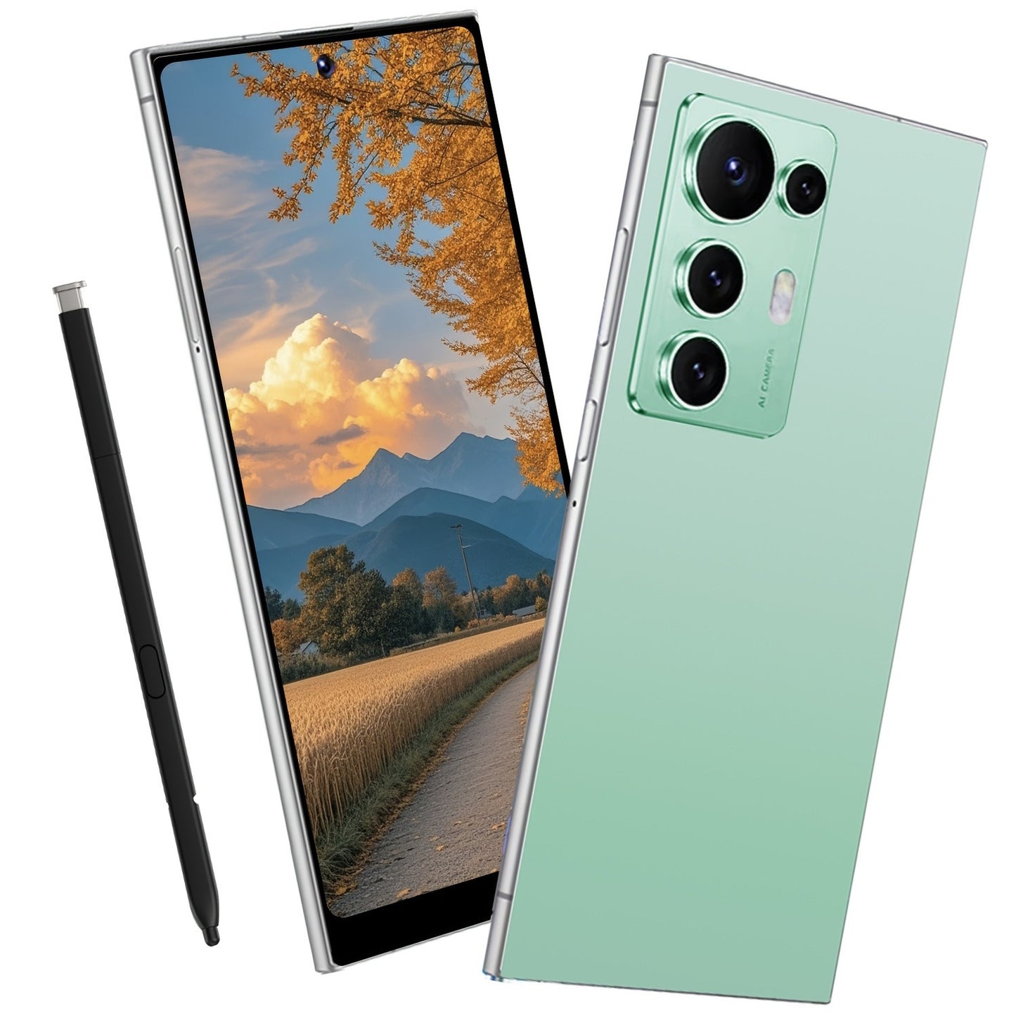 S25 Ultra 2025 Android 14 smartphone with Smart Unlocking w/protective case