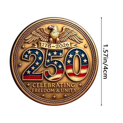 250th Anniversary 3D Embossed Commemorative Coin