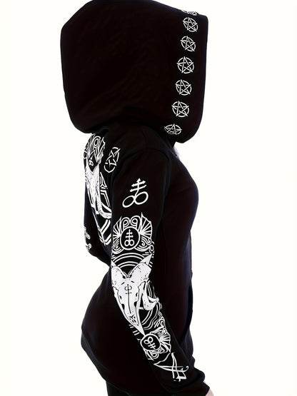 Women's Punk Style Hoodie