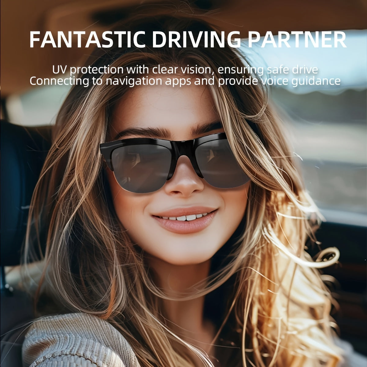 Wireless Smart Glasses With Audio And Voice Call Capabilities,