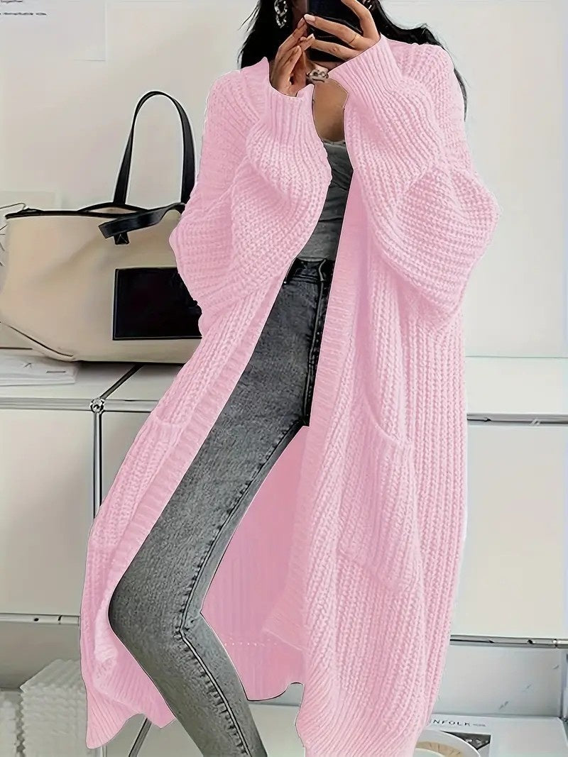 Women's Loose Autumn And Winter Long Knitted Cardigan