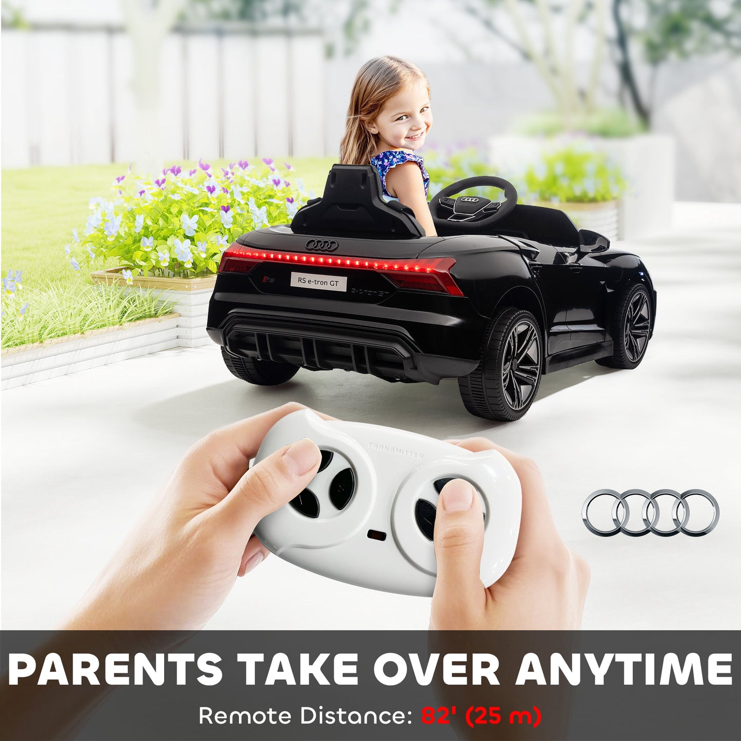 Licensed Audi RS e-tron GT 12V Ride On Car for Kids