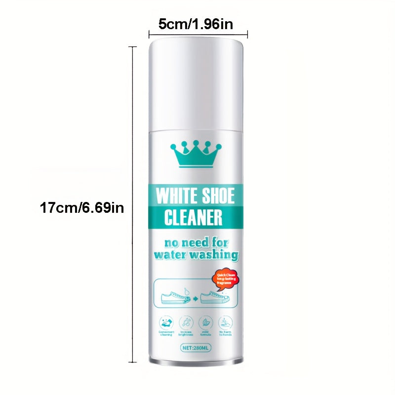 Effective White Shoe Cleaner - Stain Remover & Whitener For Sneakers, Canvas Shoes, And Synthetic Leather | Easy-to-Use, No-Rinse Formula
