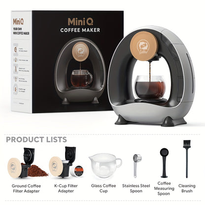 2 in 1 Single Serve Coffee Maker Compatible With K Cup & Ground Coffee