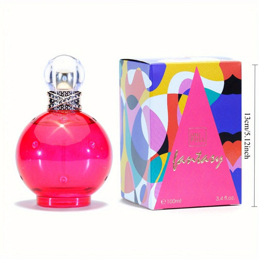 3.4-ounce eau de Toilette spray for women, long-lasting fragrance, lychee, white chocolate, kiwi, woody notes. Suitable for dates, daily life, parties and gift-giving