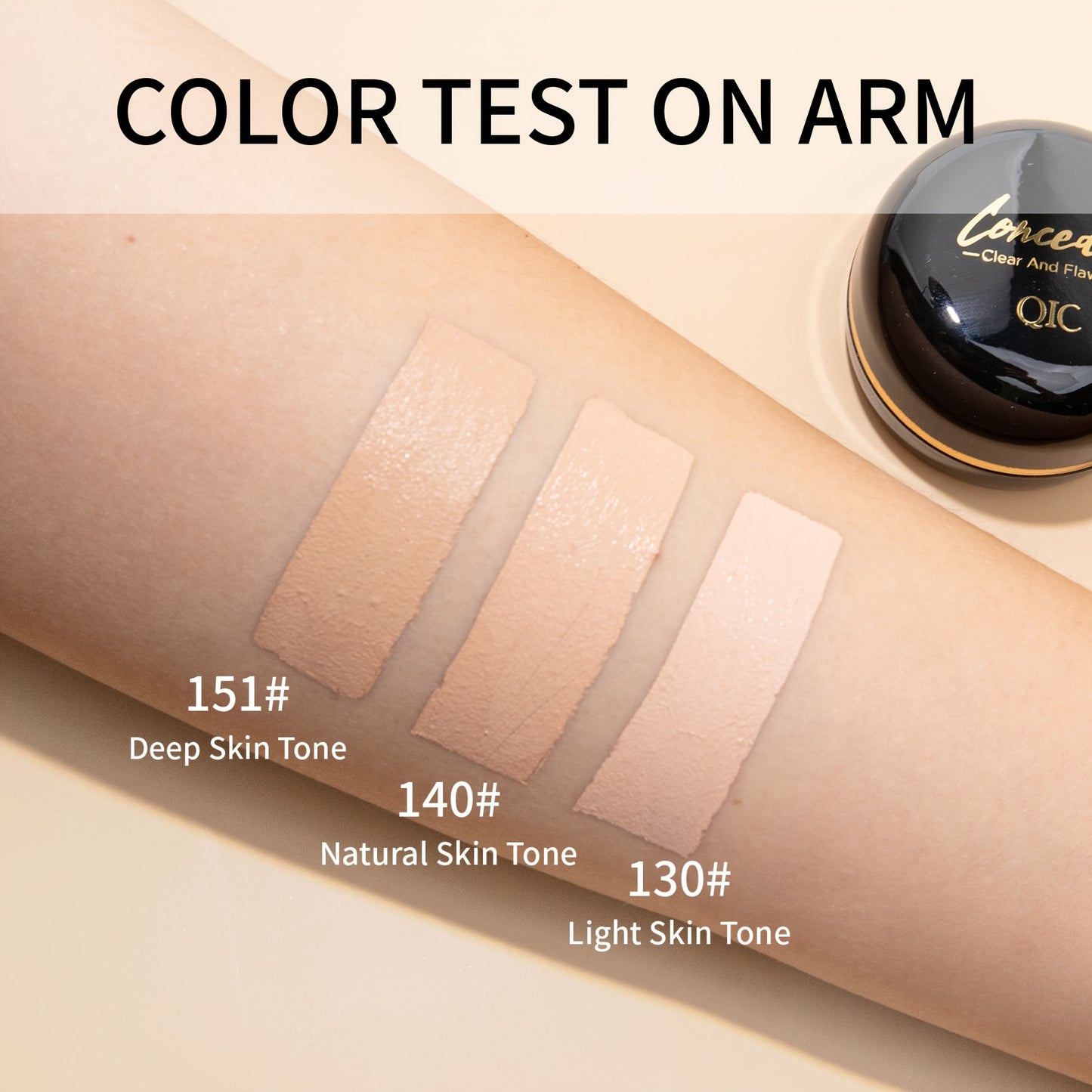 2pcs QIC Full Coverage Concealer Creams