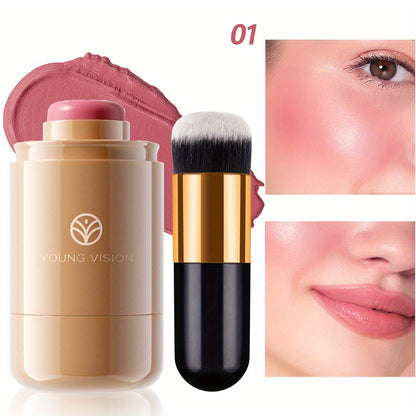 2pcs Vision 3-in-1 Cream Blush & Brush Set
