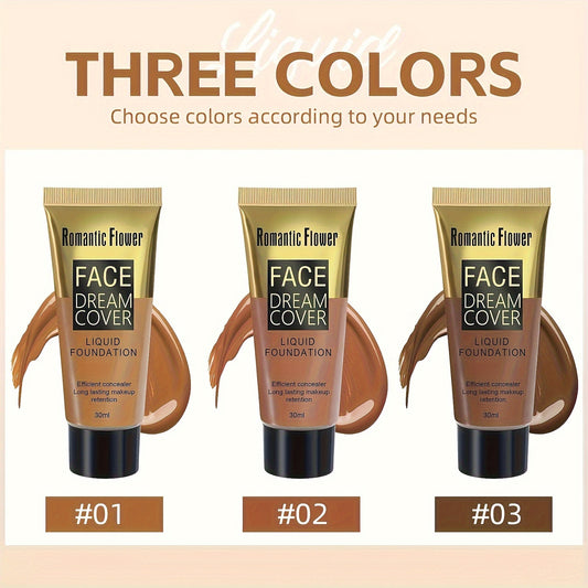 Romantic Flower Full Coverage Liquid Foundation
