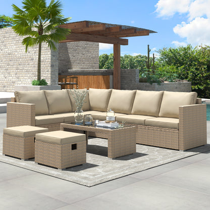 Garden Corner Outdoor Furniture with Coffee Table