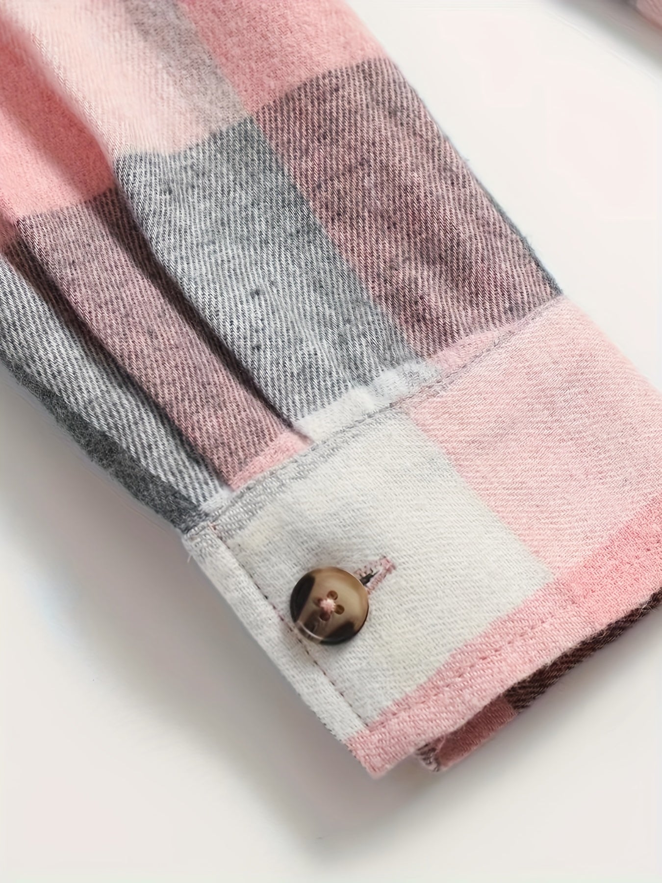Lightweight & Breathable Women's Pink Plaid Shirt