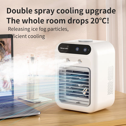 3 In 1 Portable Air Cooling Fan with Humidifying Mist