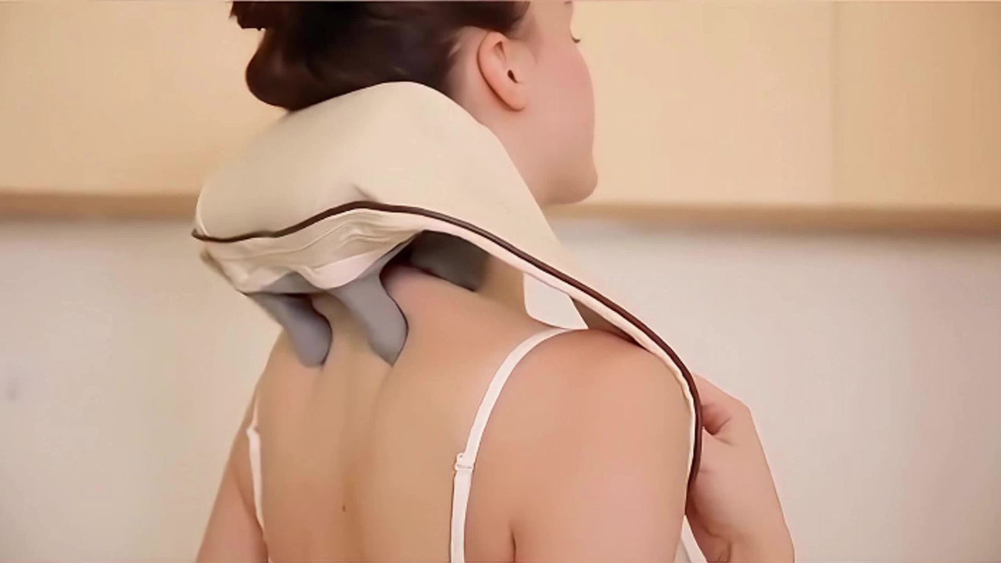Cordless Neck and Shoulder Massager with Dual-Level Heating