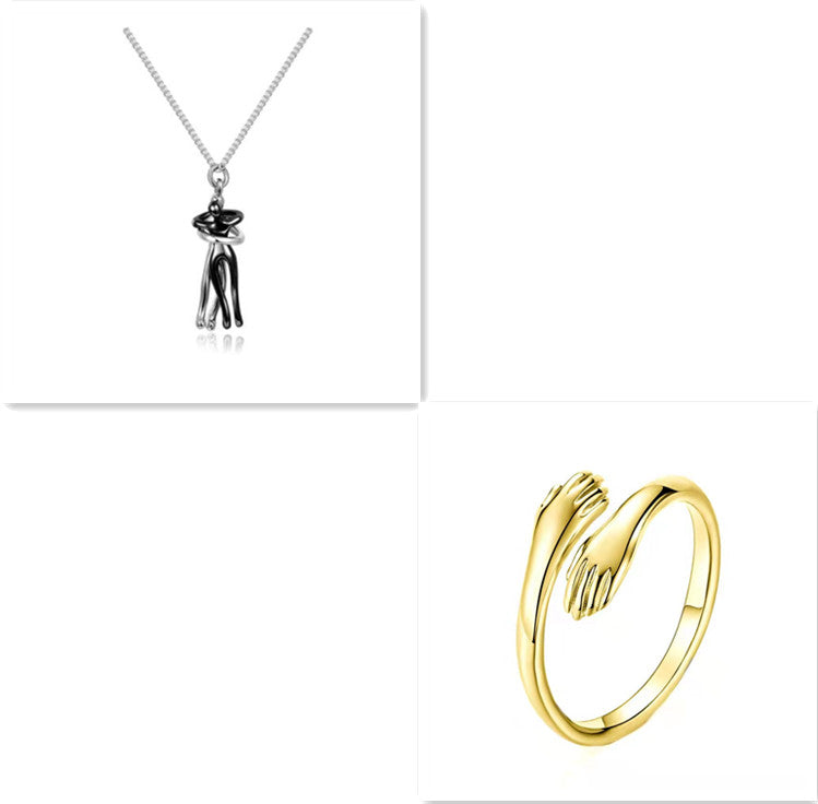 Couple Love Hug Unisex Necklace