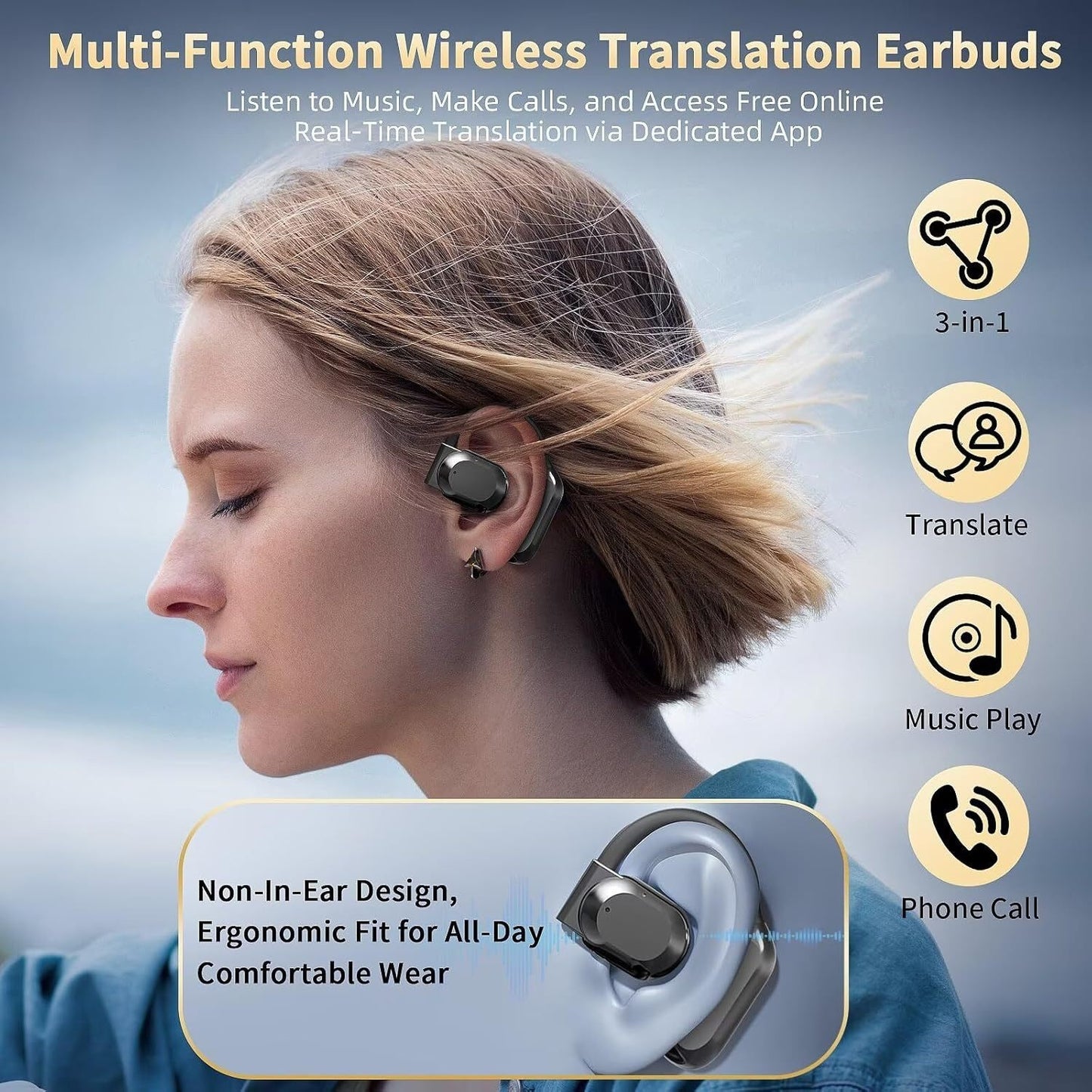 Smart AI Translation Earbuds