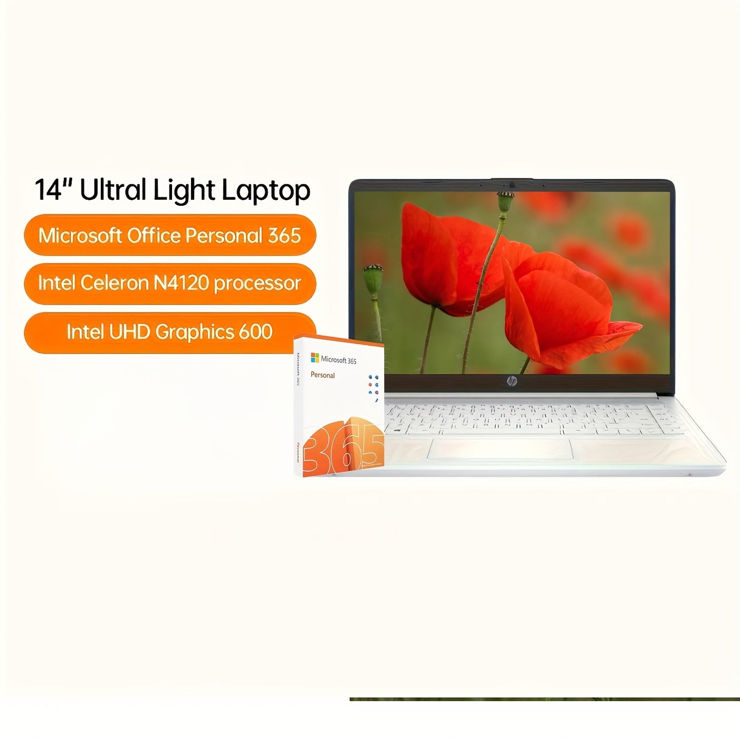HP Newest 14" Ultra Light Laptop for Students And Business