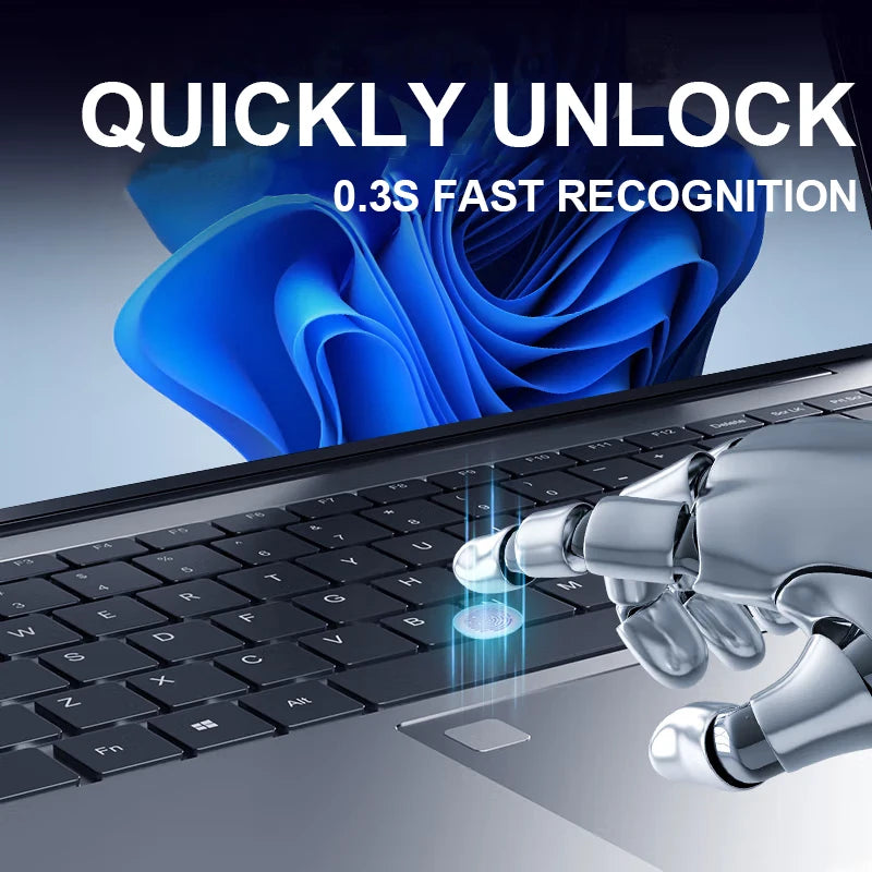 2026 15.6" Windows 11 Pro Laptop Computer with Intel Core and Fingerprint Unlock
