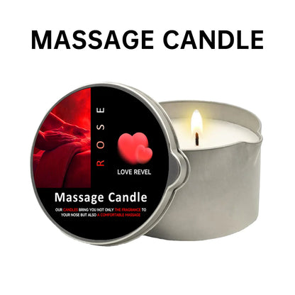 2oz Aromatherapy Massage Oil Candle with Soy Wax Moisturizing
