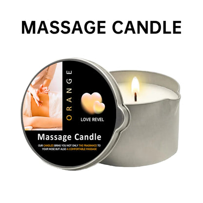2oz Aromatherapy Massage Oil Candle with Soy Wax Moisturizing