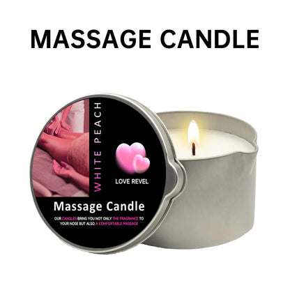 2oz Aromatherapy Massage Oil Candle with Soy Wax Moisturizing
