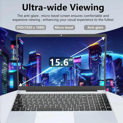 2026 15.6" Windows 11 Pro Laptop Computer with Intel Core and Fingerprint Unlock