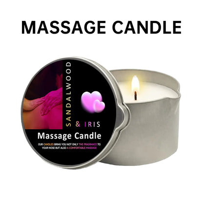 2oz Aromatherapy Massage Oil Candle with Soy Wax Moisturizing