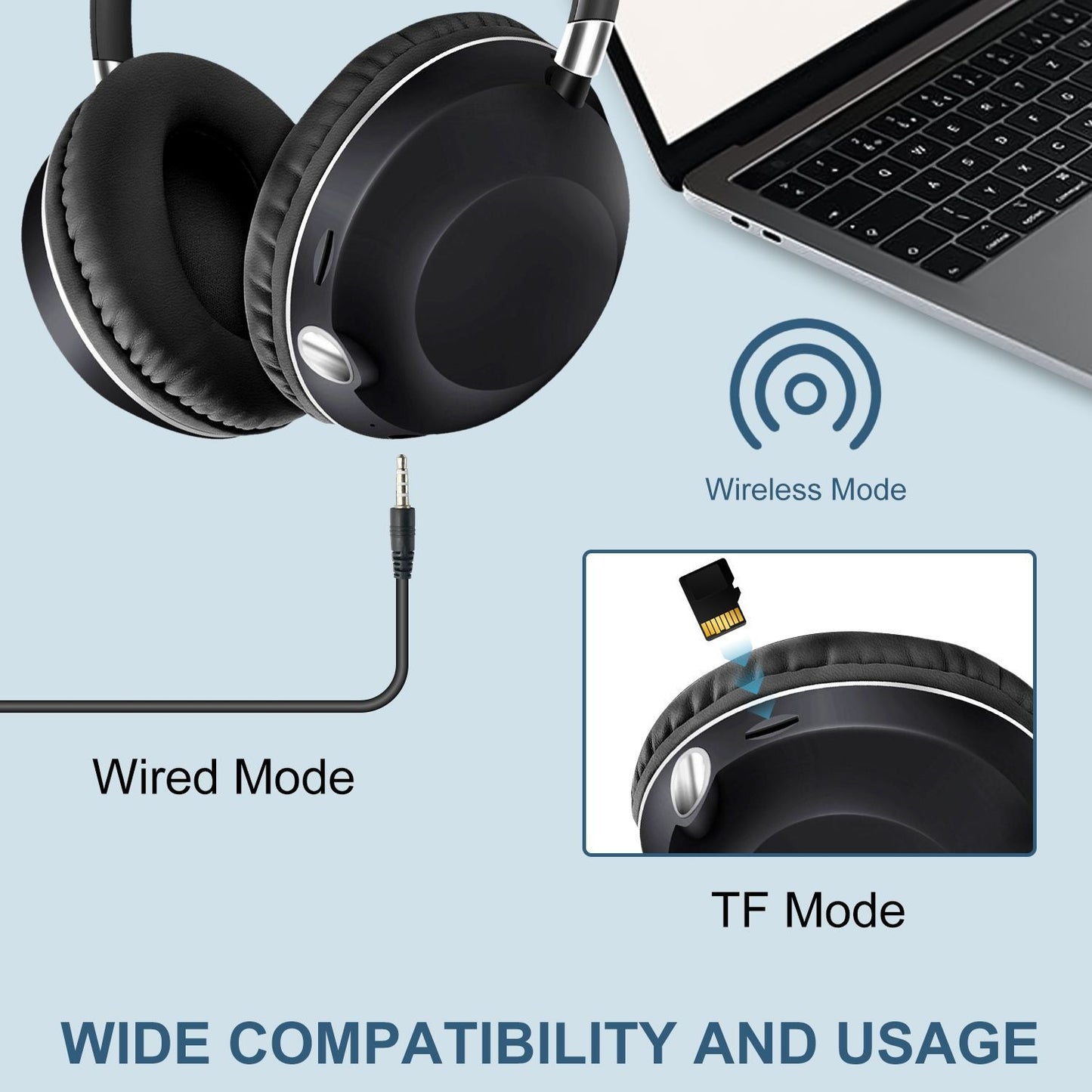 Wireless New Bluetooth Headset with High Power Flashlight