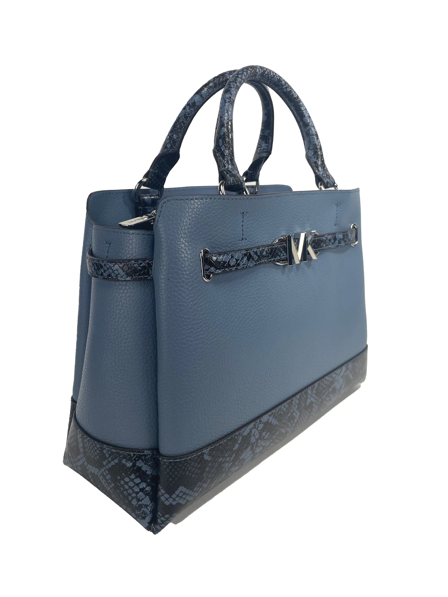Michael Kors Reed Large Snake Skin Belted Satchel