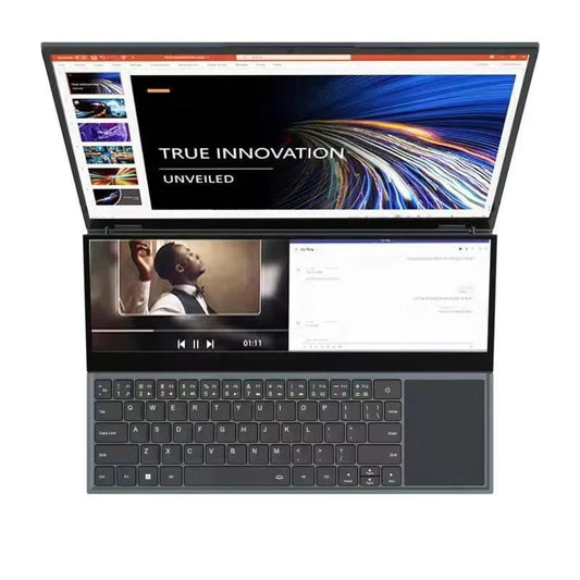16-Inch Dual-Screen Touch Gaming Laptop, Intel Core i7, 16GB RAM, 512GB SSD
