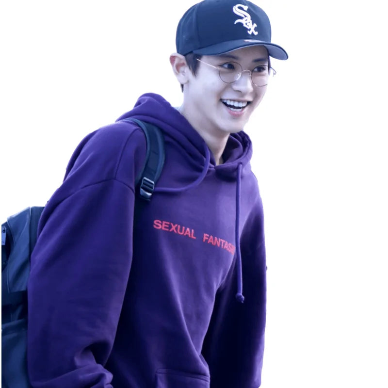 K-Pop EXO Purple Cap Hoodie