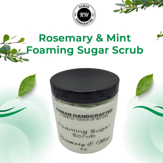 Rosemary Mint Foaming Sugar Scrub