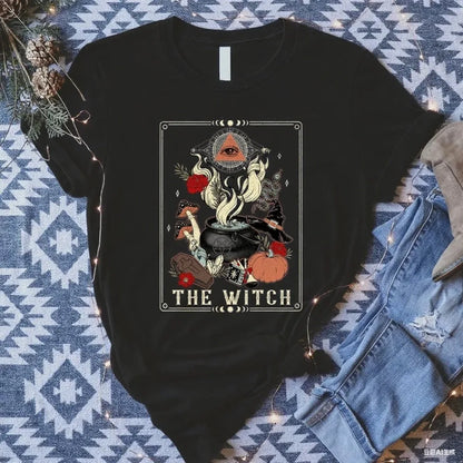 The Witch Tarot Card T-Shirt | Wiccan Pagan Halloween Graphic Tee