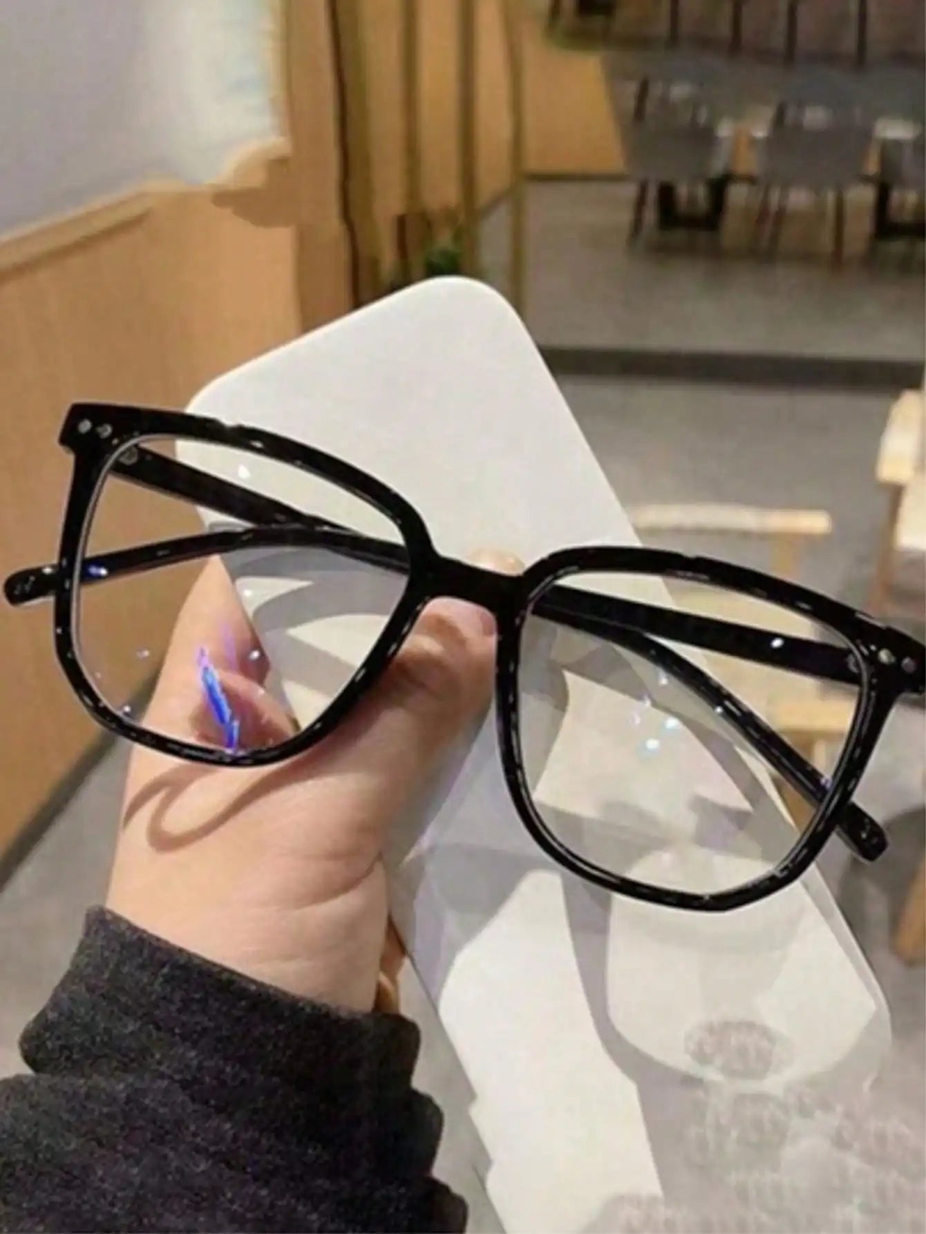 Square Acetate Blue Light Blocking Universal Fashion Glasses