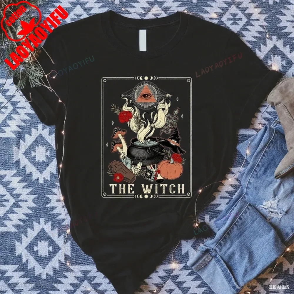 The Witch Tarot Card T-Shirt | Wiccan Pagan Halloween Graphic Tee