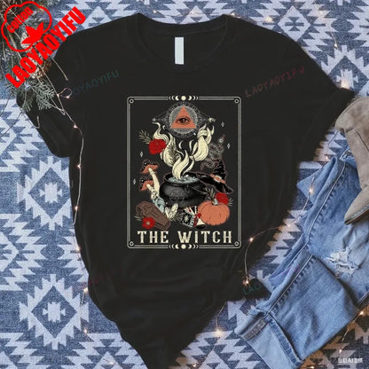 The Witch Tarot Card T-Shirt | Wiccan Pagan Halloween Graphic Tee