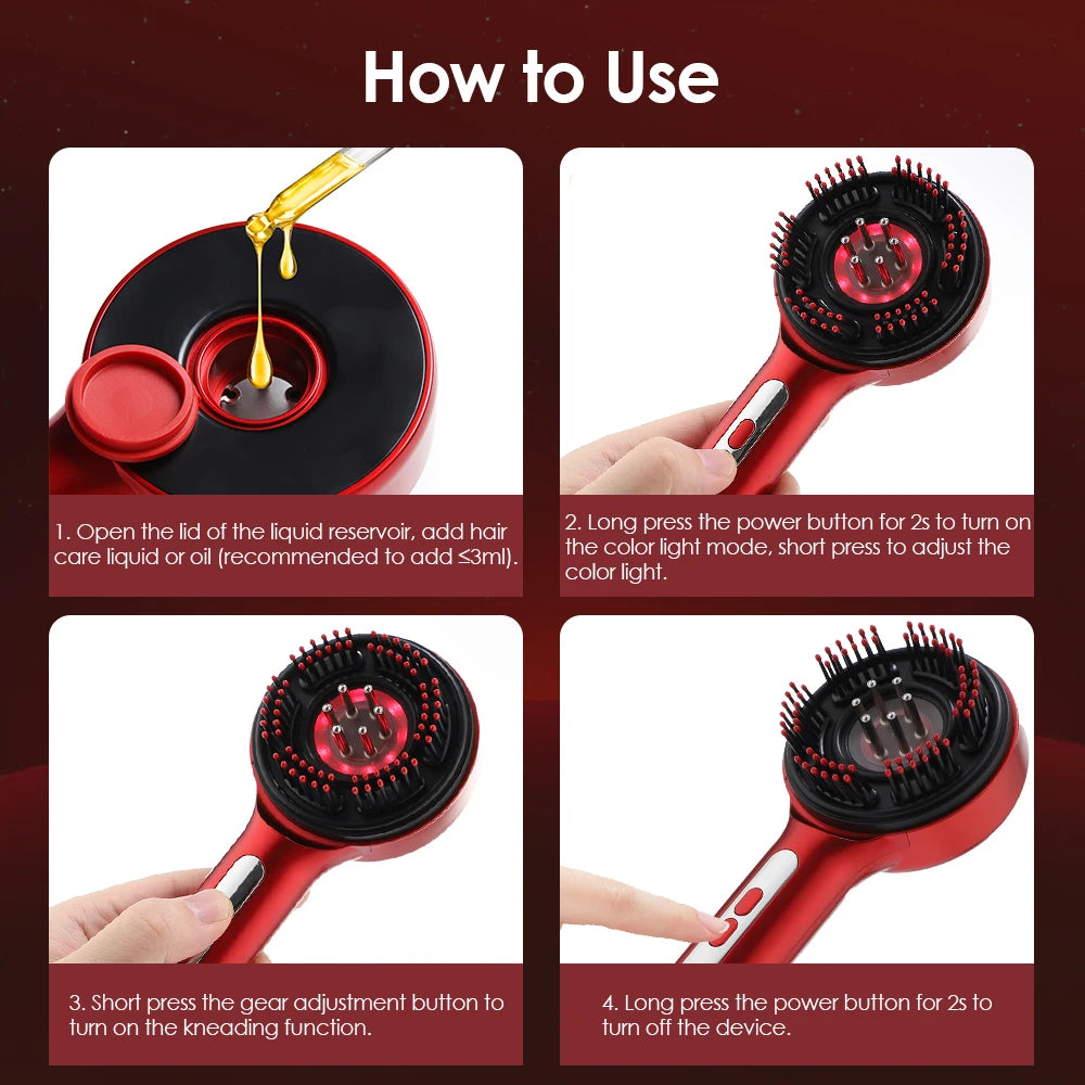 Electric Hair Growth Massager Comb