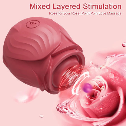 Rose Sucking Licking Vibrator